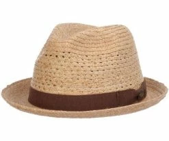 Sky - Scala Raffia Short Brim Fedora Hat