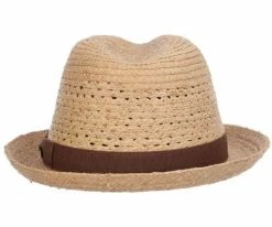 Sky - Scala Raffia Short Brim Fedora Hat