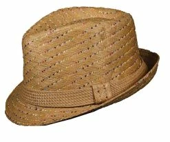 Candyland - Scala LS195 Tea Matte Toyo Fedora Hat Men