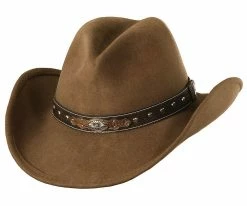 Hot Sale ๐ Big Guns - Scala LF577 Taupe Wool Felt Outback Hat W/ Shapeable Brim ๐ 6 Big Guns - Scala LF577 Taupe Wool Felt Outback Hat W/ Shapeable Brim