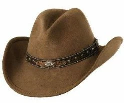 Hot Sale ๐ Big Guns - Scala LF577 Taupe Wool Felt Outback Hat W/ Shapeable Brim ๐ 7 Big Guns - Scala LF577 Taupe Wool Felt Outback Hat W/ Shapeable Brim