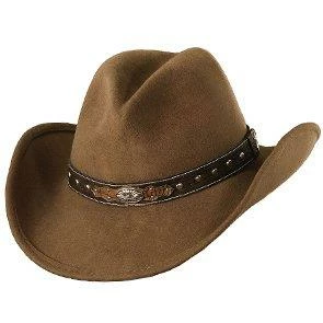 Hot Sale ๐ Big Guns - Scala LF577 Taupe Wool Felt Outback Hat W/ Shapeable Brim ๐ 4 Big Guns - Scala LF577 Taupe Wool Felt Outback Hat W/ Shapeable Brim
