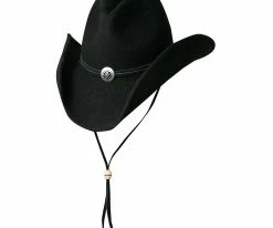The Horseman - Scala DF18 Black Shapeable Wool Felt Western Hat