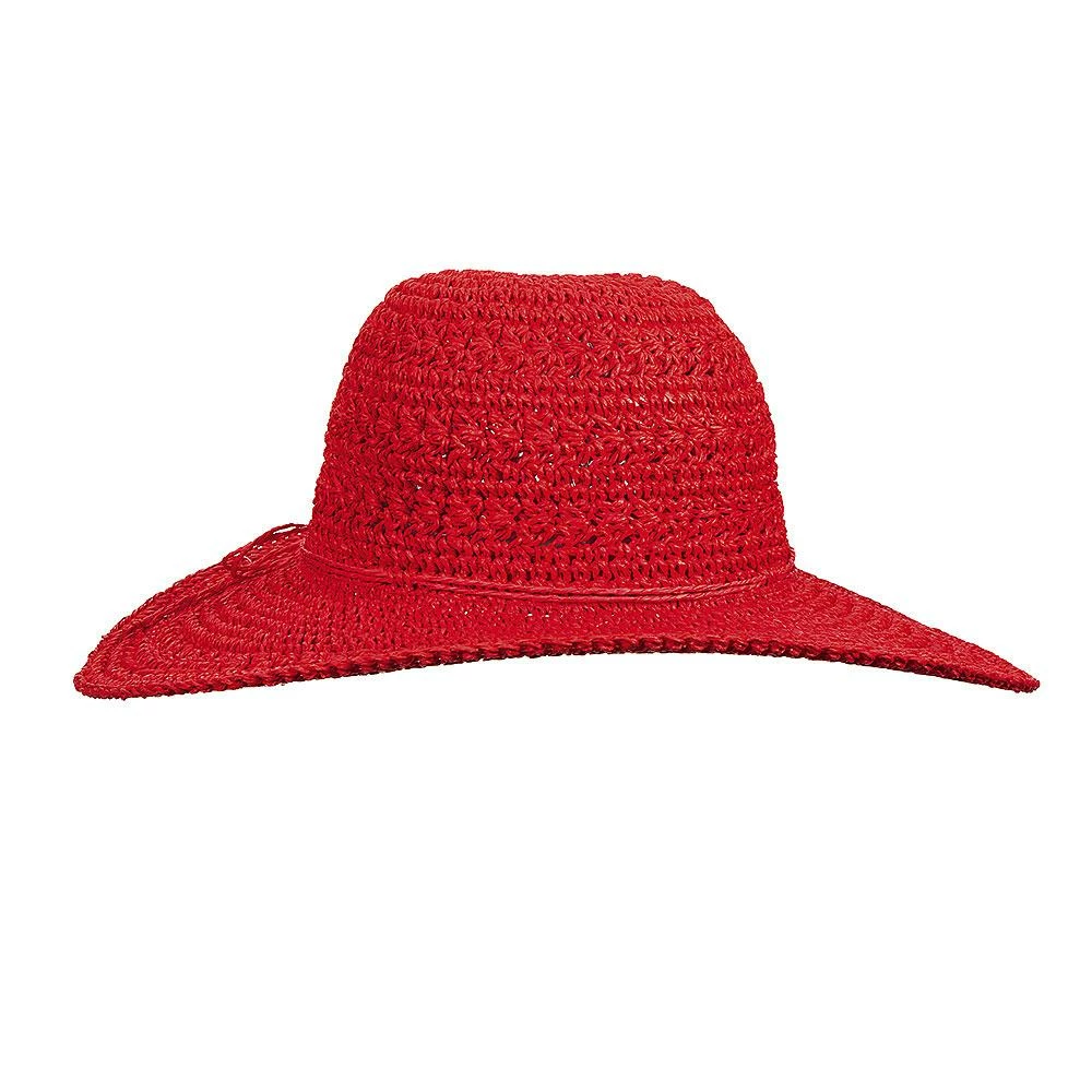 Buy ๐ Men Avery - Scala LT64 White Crocheted Toyo Wide Brim Hat ๐ 6 Men Avery - Scala LT64 White Crocheted Toyo Wide Brim Hat