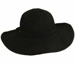 Men Dainty - Scala LC511 White Crushable Ribbon Wide Brim Hat Ribbon