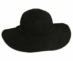 Men Dainty - Scala LC511 White Crushable Ribbon Wide Brim Hat Ribbon