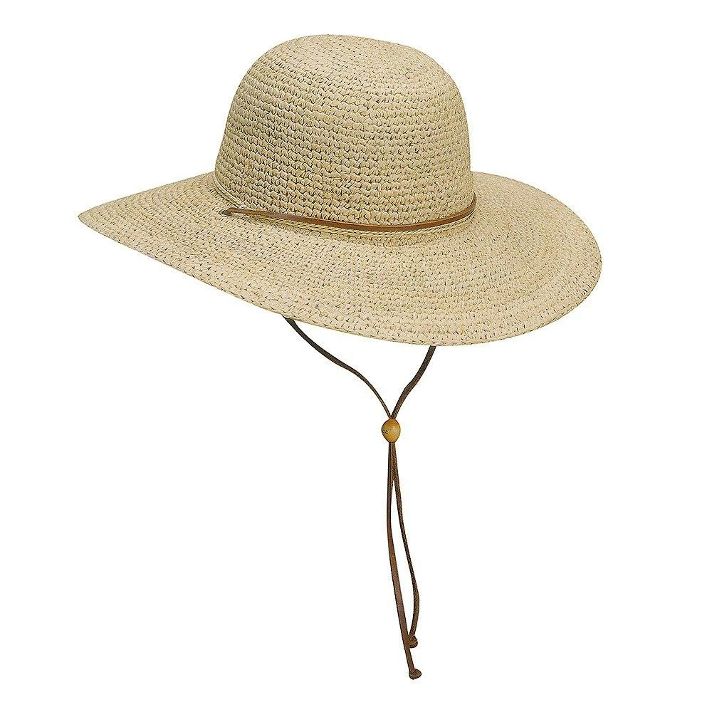 Promo โจ Aloha - Scala LR155 Natural Crocheted Raffia Wide Brim Hat Men ๐ 2 Aloha - Scala LR155 Natural Crocheted Raffia Wide Brim Hat Men