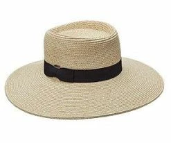Men Optimist - Scala LP237 Toast Paper Braid Boater Hat