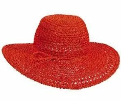 Buy ๐ Men Avery - Scala LT64 White Crocheted Toyo Wide Brim Hat ๐ 16 Men Avery - Scala LT64 White Crocheted Toyo Wide Brim Hat