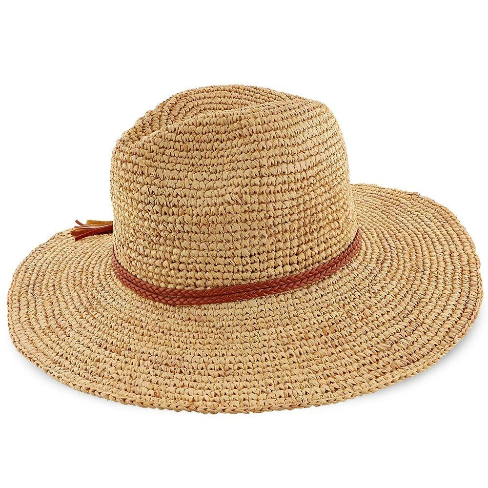 Brand new ๐ Seychelles - LR683OS - Scala Crocheted Raffia Natural Tea Safari Hat โ 2 Seychelles - LR683OS - Scala Crocheted Raffia Natural Tea Safari Hat