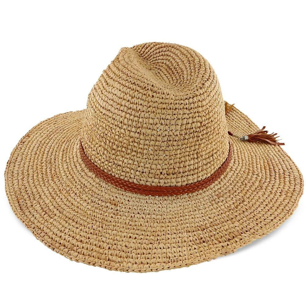 Brand new ๐ Seychelles - LR683OS - Scala Crocheted Raffia Natural Tea Safari Hat โ 8 Seychelles - LR683OS - Scala Crocheted Raffia Natural Tea Safari Hat