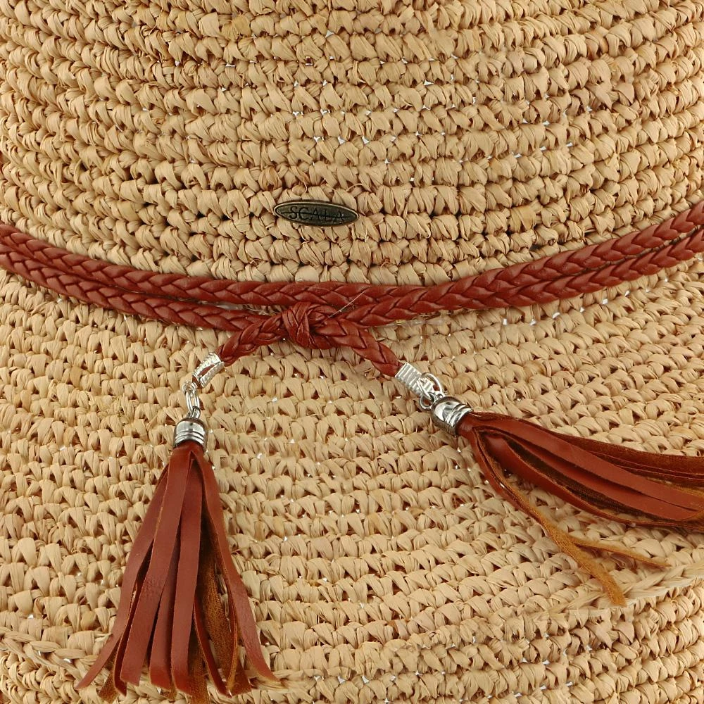 Brand new ๐ Seychelles - LR683OS - Scala Crocheted Raffia Natural Tea Safari Hat โ 12 Seychelles - LR683OS - Scala Crocheted Raffia Natural Tea Safari Hat