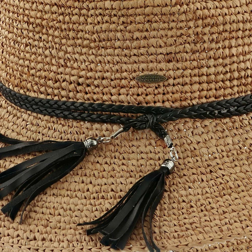 Brand new ๐ Seychelles - LR683OS - Scala Crocheted Raffia Natural Tea Safari Hat โ 13 Seychelles - LR683OS - Scala Crocheted Raffia Natural Tea Safari Hat