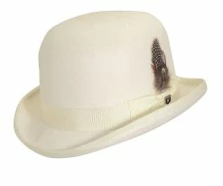 Buy ๐ Bordeaux - Stacy Adams SAW506 Ivory Wool Felt Derby Hat Men ๐ฅ 6 Bordeaux - Stacy Adams SAW506 Ivory Wool Felt Derby Hat Men