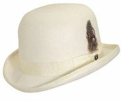 Buy ๐ Bordeaux - Stacy Adams SAW506 Ivory Wool Felt Derby Hat Men ๐ฅ 7 Bordeaux - Stacy Adams SAW506 Ivory Wool Felt Derby Hat Men