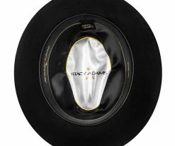 Men Artemis - Stacy Adams SAW624 Ivory Wool Felt Snap Brim Fedora Hat