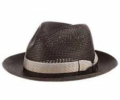 Syracuse - Stacy Adams Straw Fedora Hat