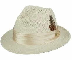 Dublin - Stacy Adams Poly Braid Fedora Hat Men