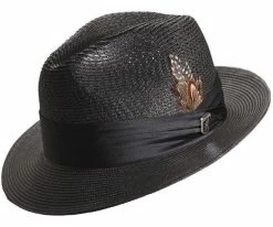 Dublin - Stacy Adams Poly Braid Fedora Hat Men