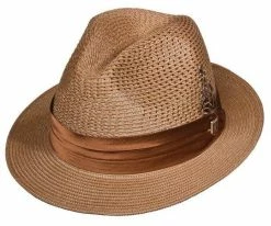Dublin - Stacy Adams Poly Braid Fedora Hat Men