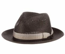 Syracuse - Stacy Adams Straw Fedora Hat