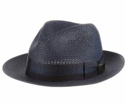 Syracuse - Stacy Adams Straw Fedora Hat
