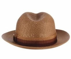 Syracuse - Stacy Adams Straw Fedora Hat