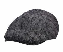 Men Blaine - Stacy Adams SA121 White Knit Cotton Ivy Cap