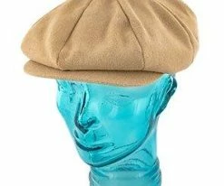 Molasses - Stacy Adams SA22 Camel Melton Wool Newsboy Cap Men