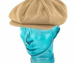 Molasses - Stacy Adams SA22 Camel Melton Wool Newsboy Cap Men