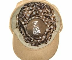 Molasses - Stacy Adams SA22 Camel Melton Wool Newsboy Cap Men