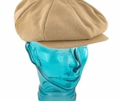 Molasses - Stacy Adams SA22 Camel Melton Wool Newsboy Cap Men
