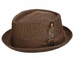 Brighton - Stacy Adams Straw Fedora Hat Men
