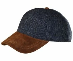 Men The Double Play - STW164 - Stetson Wool Baseball Cap W/ Suede Bill Hat