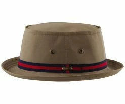 Men Baklava - Stetson Fairway Khaki Cotton Blend Bucket Hat - STC170