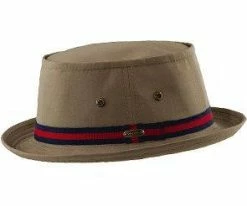 Men Baklava - Stetson Fairway Khaki Cotton Blend Bucket Hat - STC170