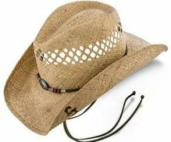 Stoney Creek - Stetson Natural/Brown Stained Raffia Straw Cowboy Hat - SSSTCR