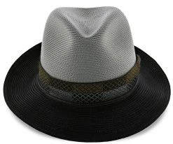 Men Andover - Stetson Milan Straw Fedora Hat - TSANDV
