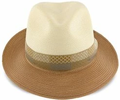 Men Andover - Stetson Milan Straw Fedora Hat - TSANDV