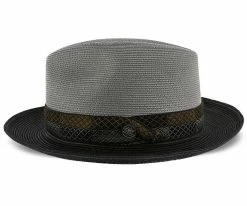 Men Andover - Stetson Milan Straw Fedora Hat - TSANDV