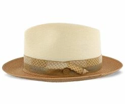 Men Andover - Stetson Milan Straw Fedora Hat - TSANDV