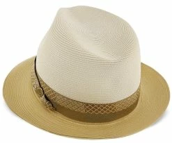 Men Andover - Stetson Milan Straw Fedora Hat - TSANDV