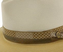 Men Andover - Stetson Milan Straw Fedora Hat - TSANDV