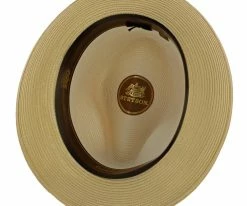Men Andover - Stetson Milan Straw Fedora Hat - TSANDV