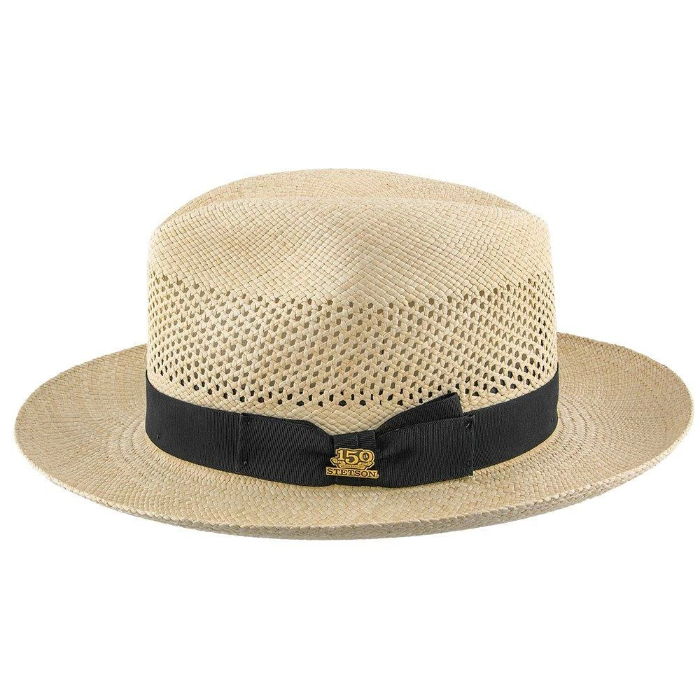 Hot Sale ๐คฉ Men Aviator - Stetson 150th Anniversary Benchmark Panama Straw Fedora Hat - TSAVTR ๐ 5 Men Aviator - Stetson 150th Anniversary Benchmark Panama Straw Fedora Hat - TSAVTR