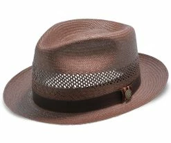 Back Bay - Stetson Shantung Straw Fedora Hat Men