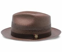 Back Bay - Stetson Shantung Straw Fedora Hat Men