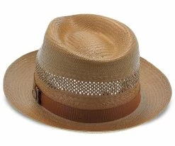 Back Bay - Stetson Shantung Straw Fedora Hat Men