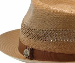 Back Bay - Stetson Shantung Straw Fedora Hat Men