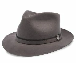 Outlet ๐ Belfast - Stetson Fur Felt Fedora Hat - TWBLFS ๐ 43 Belfast - Stetson Fur Felt Fedora Hat - TWBLFS